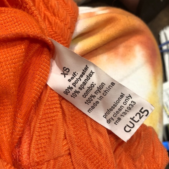 cut25 by yigal azrouel orange dress 🧡 XS - Picture 2 of 3